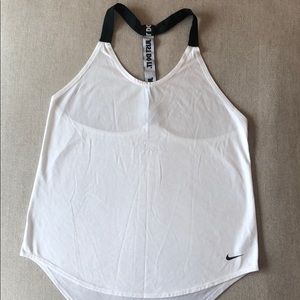 White Nike tank top